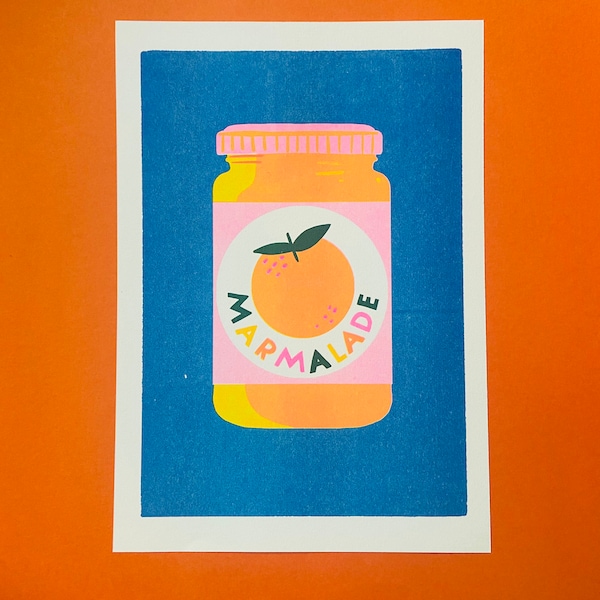 Marmalade risograph print