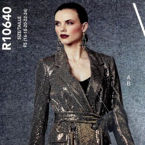 Jacket, Belt & Pants by Badgley Mischka - Vogue 1716 - Uncut Sewing Pattern