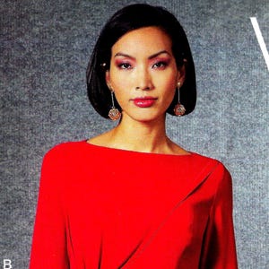 Dress, Front Drape by Tom and Linda Platt - Vogue 1675 - Uncut Sewing Pattern