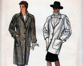 Coats with Raglan Sleeves - Vogue 8441 - Uncut Pattern