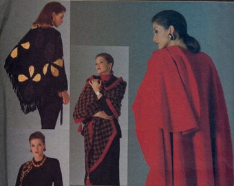 Cape, Shawls & Pouch byBebe Winkler - Vogue 8555 - Uncut Pattern