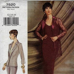Jacket, Camisole, Skirt & Pants - Vogue 7520 - Uncut  Pattern