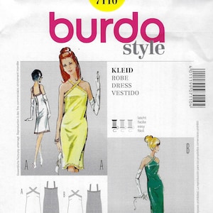 Dresses, Sleeveless - Burda 7110 - Uncut Sewing Pattern