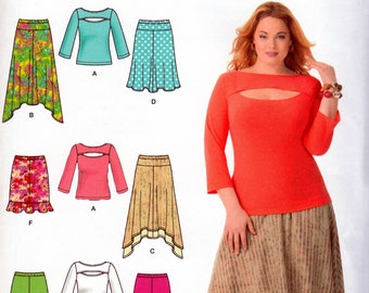 Skirts & Peek-a-boo Tops - Simplicity 1812 - Uncut Sewing Pattern