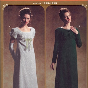 Historic Dresses Circa 1795-1825 - Simplicity 4055 - Uncut Pattern