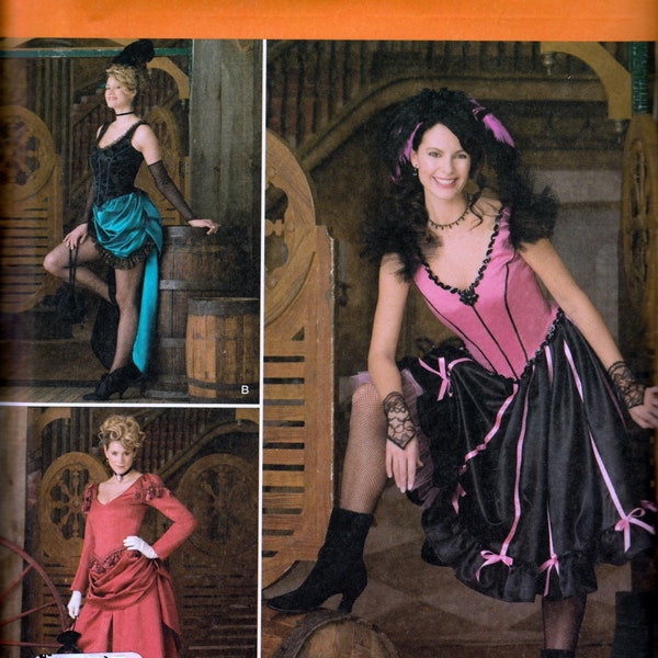 Saloon Girl costumes by Andrea Schewe - Simplicity 2851 - Uncut pattern