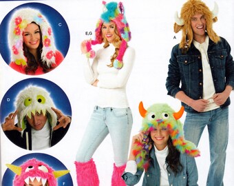 Simplicity 1337 Monster Hats & Hairy Leg Warmers Sewing Pattern