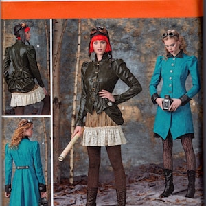 Trajes Steampunk da Arkivestry - Simplicidade 1299 - Padrão sem cortes