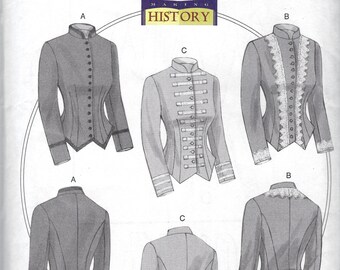 14-22 UNCUT NEW BUTTERICK SEW PATTERN B6400 MISSES VICTORIAN PERIOD JACKET Sz 14-22 UNCUT NEW BUTTERICK SEW PATTERN B6400 MISSES VICTORIAN PERIOD JACKET Sz