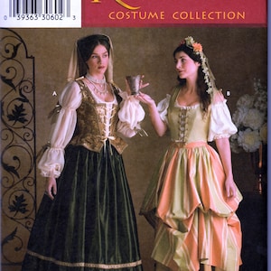 Renaissance Costumes by Andrea Schewe - Simplicity 3809 - Uncut Pattern