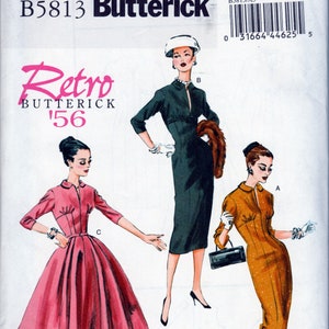 Modello di cucito per abito e cintura Butterick 5813