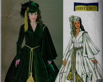 Scarlett's Drapery Dress Costume  -  Butterick  4051 - Uncut Sewing Pattern