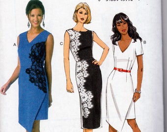 Butterick 6163 Dress with Lace Overlay Sewing Pattern