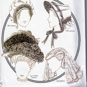 Historical Hats Pattern - Butterick 4210 - Uncut Pattern