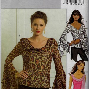 Tops, Flounce Sleeves Option - Butterick 5138-  Uncut Pattern