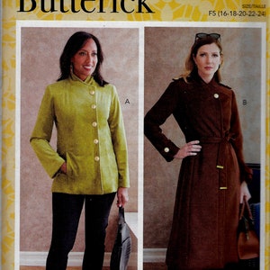 Coat, Jacket & Belt - Butterick 6793 - Uncut Pattern
