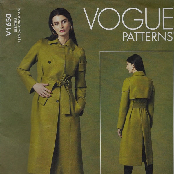 Coat by Guy Laroche - Vogue 1650 - Uncut Pattern