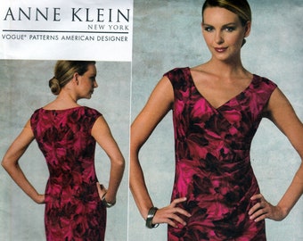 Draped Dress by Anne Klein - Vogue 1192 - Uncut Pattern