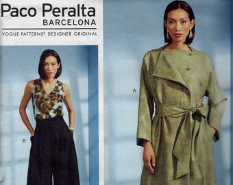 Coat, Sash & Pants by Paco Peralta - Vogue 1619 - Uncut Pattern