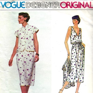 Jacket, Skirt & Top  by Valentino of Italy - Vogue 2171 - Uncut Pattern