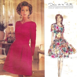 Dress by Oscar de la Renta - Vogue 1055 - Uncut Pattern