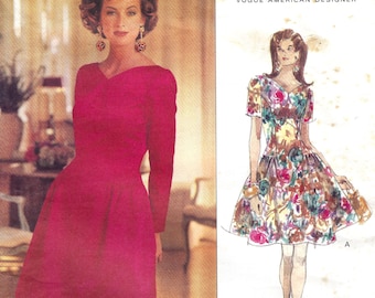 Vogue 1055 Dress Sewing Pattern by Oscar de la Renta