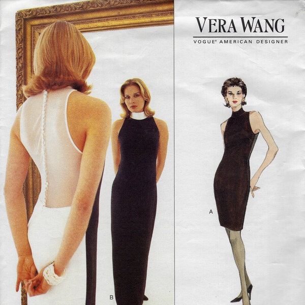 Dress, Sheer Inset by Vera Wang - Vogue 1585 - Uncut Pattern