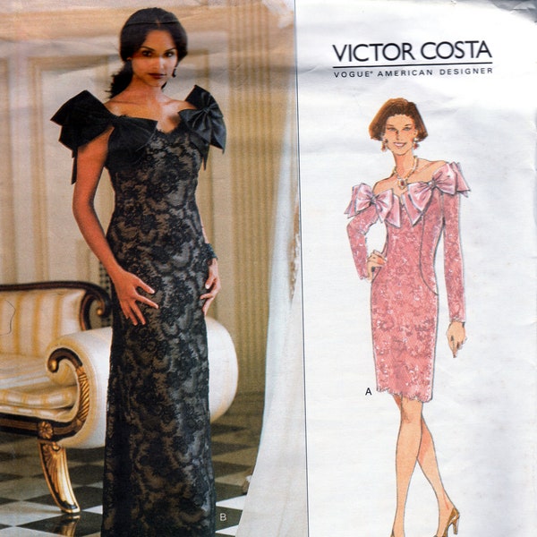 Evening Dress by Victor Costa -  Vogue 1485 - Uncut Pattern