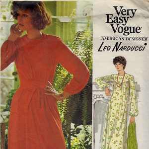Kleid & Krawatten-Gürtel by Leo Narducci - Vogue 1201 - Uncut Pattern