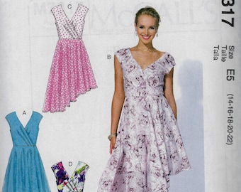 Dresses, Hemline Variations - McCall's 7317 - Uncut Pattern