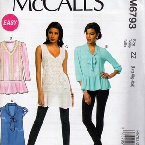 Pullover Top Set - McCall&#39;s 6793 - Uncut Pattern