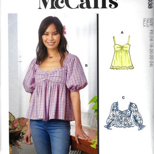 McCall&#39;s 8199 Tops Sewing Pattern