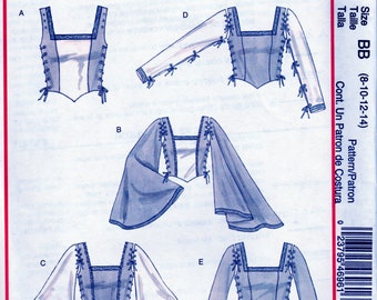 Renaissance Tops Costume - McCall&#39;s 4696 - Uncut Pattern
