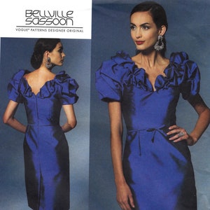 Ruffled Dress by Bellville Sassoon -  Vogue 1272 - Uncut Sewing Pattern