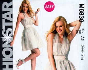 McCall's 6836 Dress with Sheer Overlay Sewing Pattern