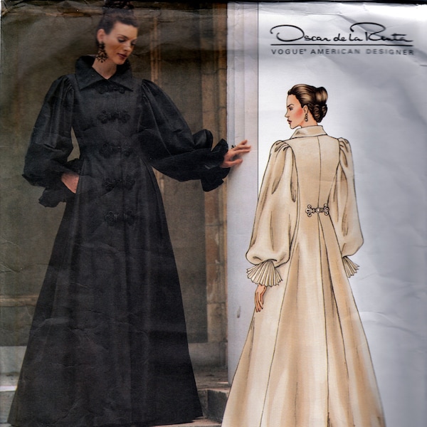 Coatdress Victorian, Steampunk Style by Oscar de la Renta - Vogue 2714 - Uncut Sewing Pattern