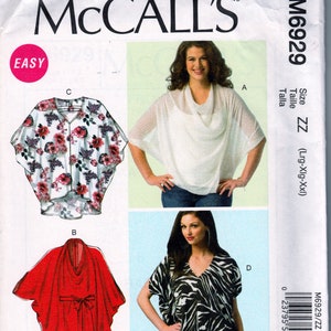Tops, Tunics & Belt - McCall&#39;s 6929 - Uncut Sewing Pattern