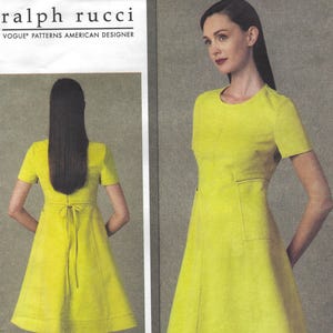 Vogue 1404 Dress Sewing Pattern by Ralph Rucci
