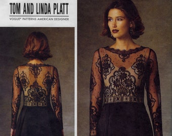 Dress, Sheer Bodice by Tom and Linda Platt - Vogue 1428 - Uncut Pattern