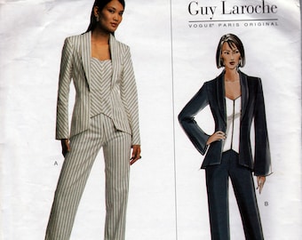 Vogue 2736 Jacket & Pants Sewing Pattern by Guy Laroche