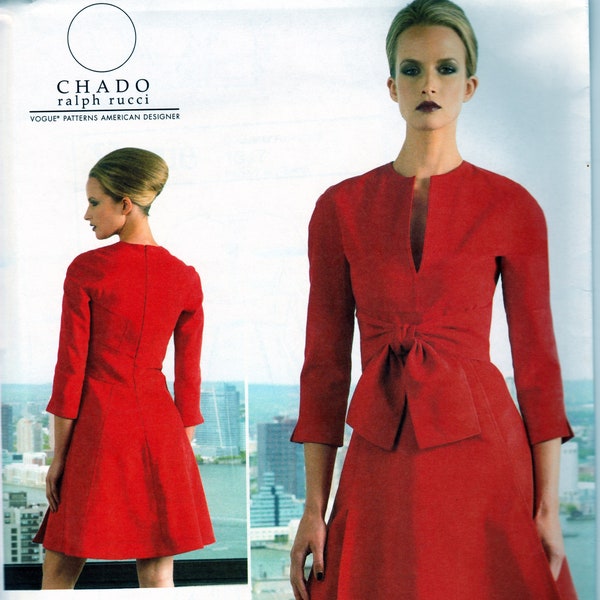 Designer Dress by Chado Ralph Rucci - Vogue 1317 - Uncut Pattern