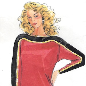Dress, Color Block by Geoffrey Beene-  Vogue 1389 -Uncut Sewing Pattern