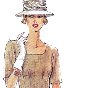 Dress, Waistline Dart Tucks - Vogue 1593 - Uncut Sewing Pattern