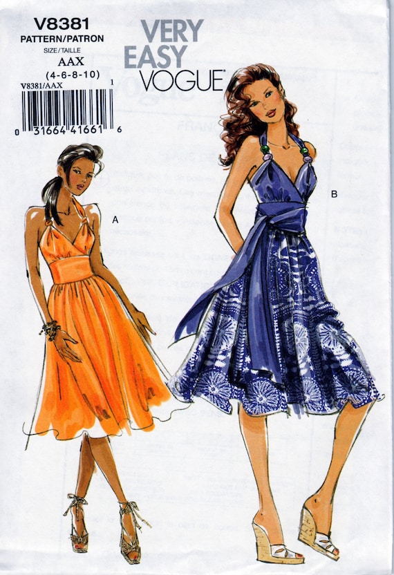 very easy vogue dress patterns