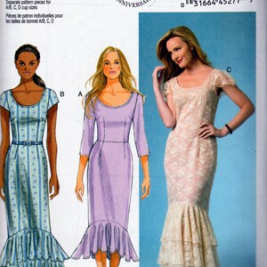 Dresses with Flounce - Butterick 5985 - Uncut Pattern