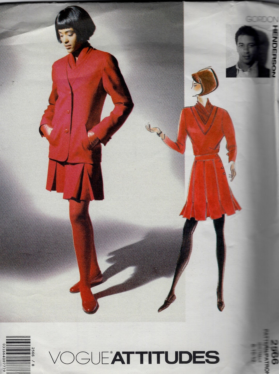 Vogue 2566 Jacket, Skirt & Top Sewing Pattern by Gordon Henderson