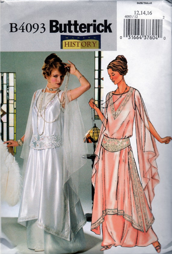 Tunic, Gown & Girdle 1914 Reproduction Butterick 4093 uncut Pattern -   Canada