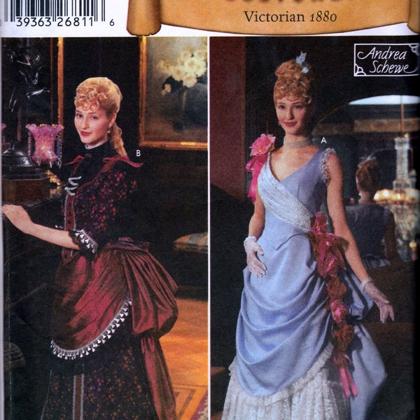1880's Victorian Costumes by Andrea Schewe - Simplicity 5457 - Uncut Pattern