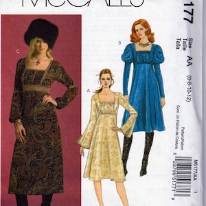 Empire Waist Dresses - McCall&#39;s 5177 - Uncut Sewing Pattern