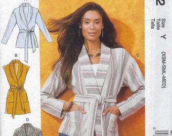 McCall's 7912 Jackets, Vest & Belt Sewing Pattern